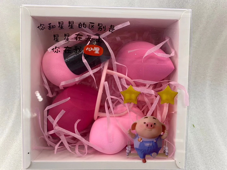 Caja cuadrada beauty egg set