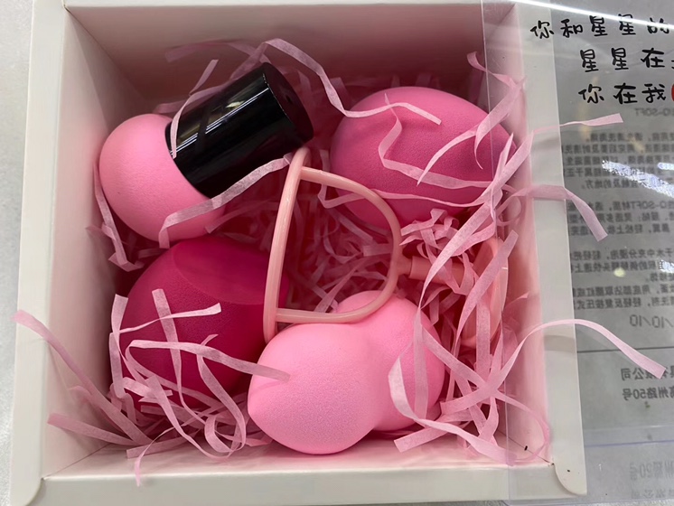 Square box beauty egg set details Picture