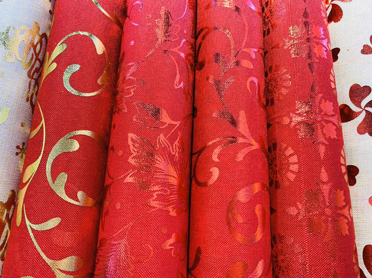 Christmas linen tablecloth