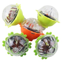 Friction top toy children light colorful rotating music flash new magic electric dazzle children press fingertips