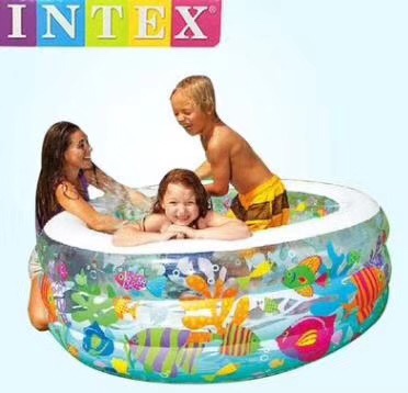INTEX 58480 Golden Fish Pool Inflatable Pool Children's Swimming Pool Inflatable Water Play Pool