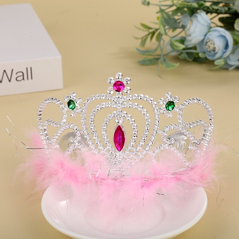 Common crown plus hair crown tiara Princess Crown pink crown thumbnail