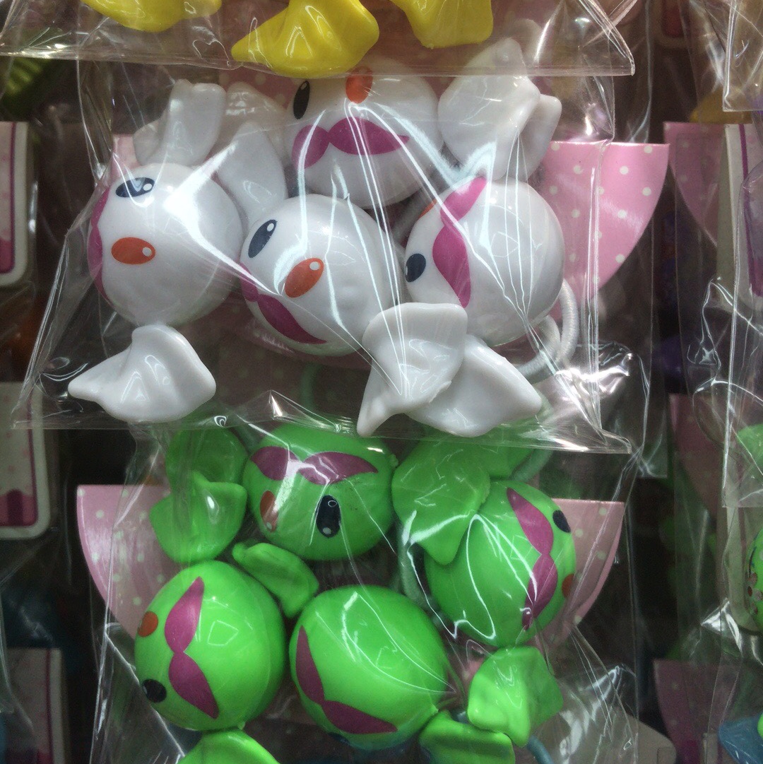 Korean children's hair ring lovely candy color rubber band thumbnail