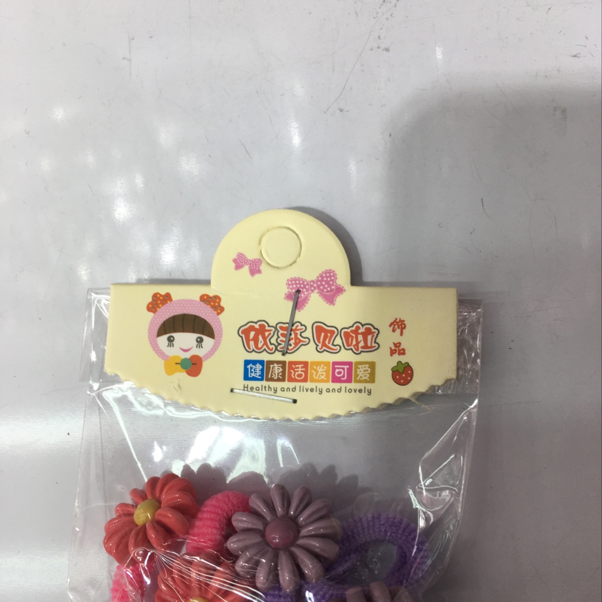 可爱的4个毛巾圈小花产品图