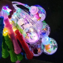 新款发光手提波波气球灯笼ins网红闪光卡通玩具10寸夜市广场地摊货源