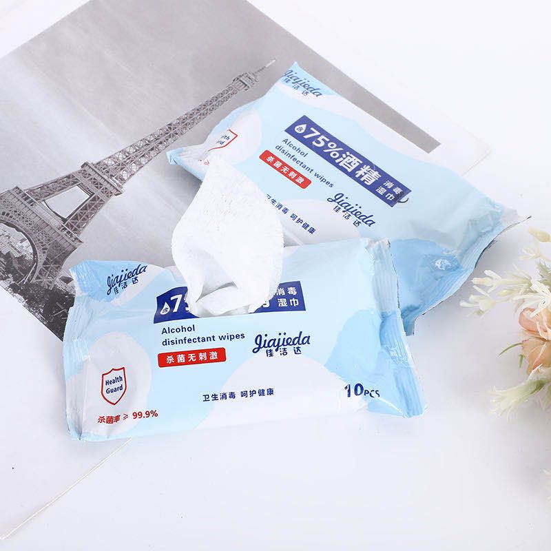 Yiwu Good Goods 10 Alcohol-based Disinfectant Wipes 257-1 Specification drawing