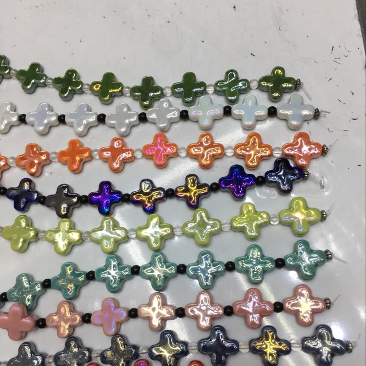 Ceramic cross bead thumbnail