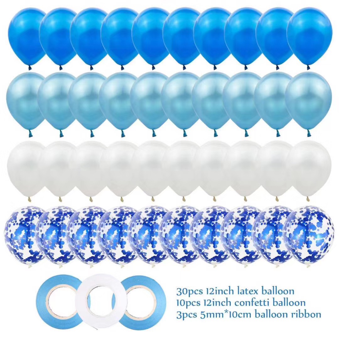 The decorative balloon set comes in a variety of colors and is suitable for: wedding, birthday, exhibition, party, celebration decoration, scene arrangement, golden wedding, children's balloons details Picture