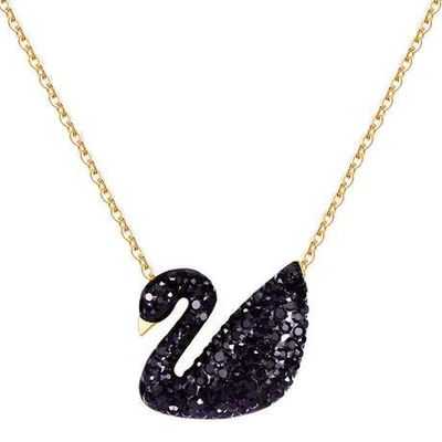 Stainless Steel Necklace Black Swan