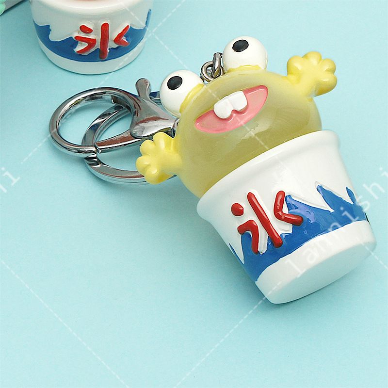 Foshan Ranhong Jewelry Resin Acrylic Premium Flash Light Smoothie Monster Buckle Korean version car key Chain Pendant Application Scenario