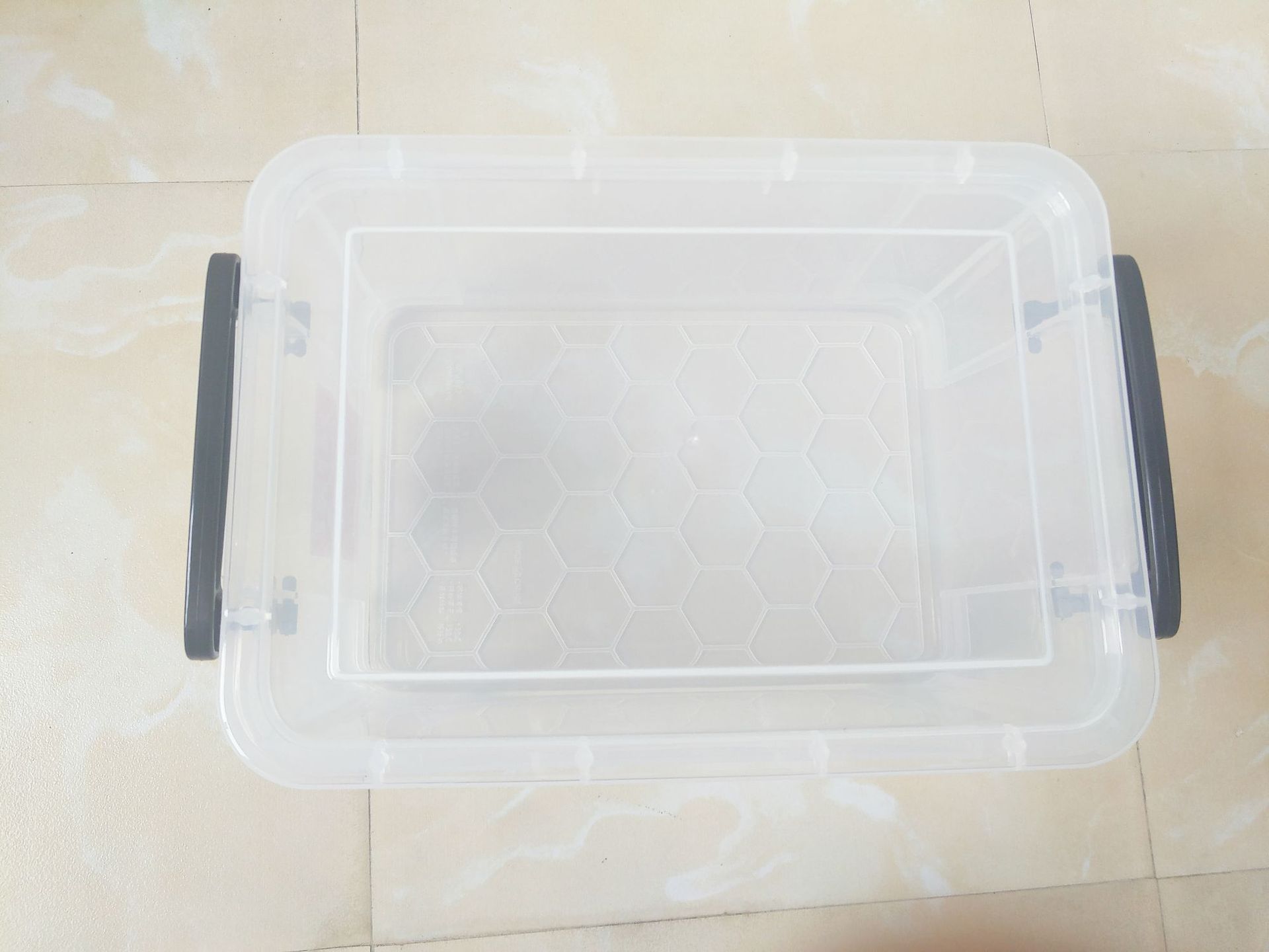 Direct sale of in-stock transparent storage boxes, plastic organizing boxes, storage wonders, cosmetics, accessories, underwear boxes, thickened Item Picture