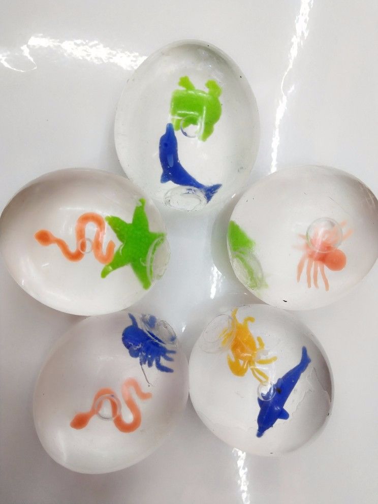 Leinky Marine Animal Release ball Release soft glue decompression water ball TPR animal Pinch music children's toys thumbnail
