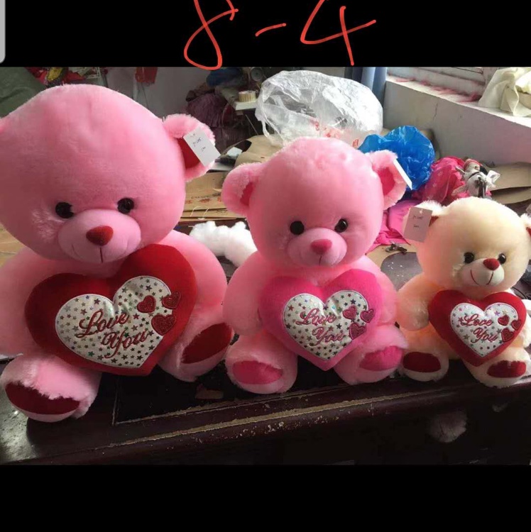 30cm teddy bear 160pcs per piece, two-color mixed set Specification image