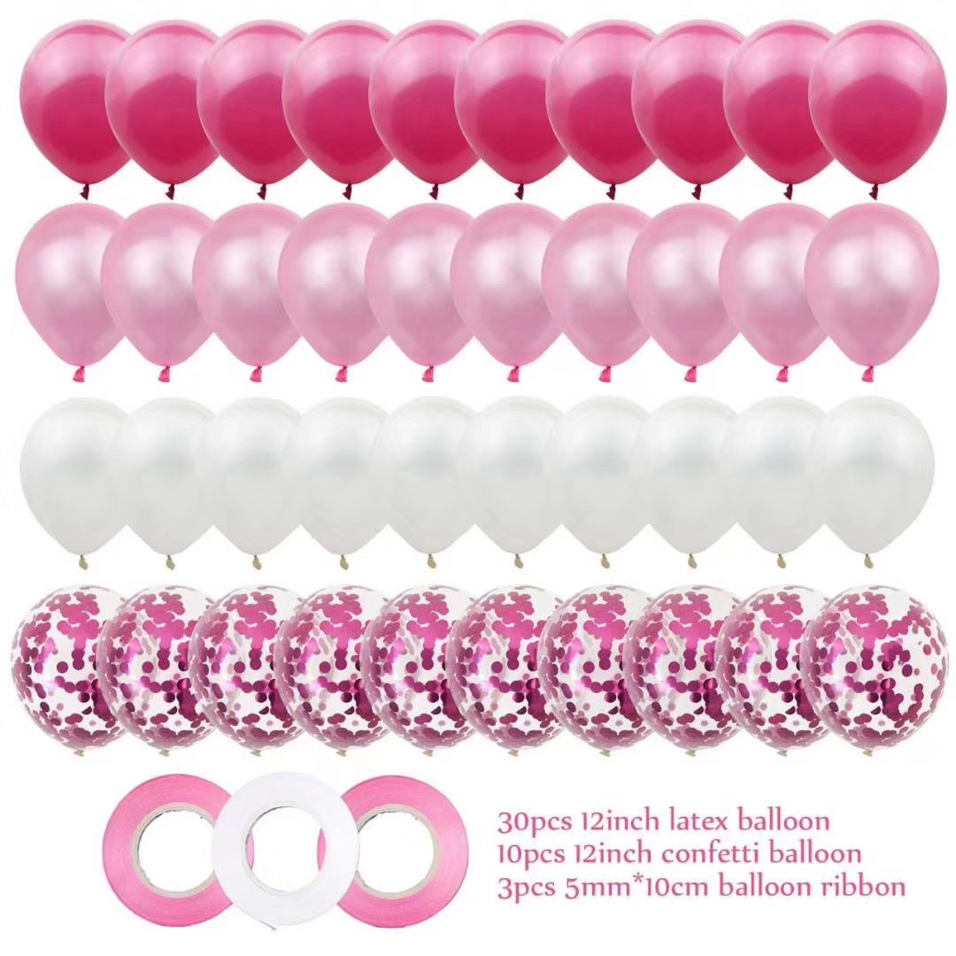 The decorative balloon set comes in a variety of colors and is suitable for: wedding, birthday, exhibition, party, celebration decoration, scene arrangement, golden wedding, children's balloons