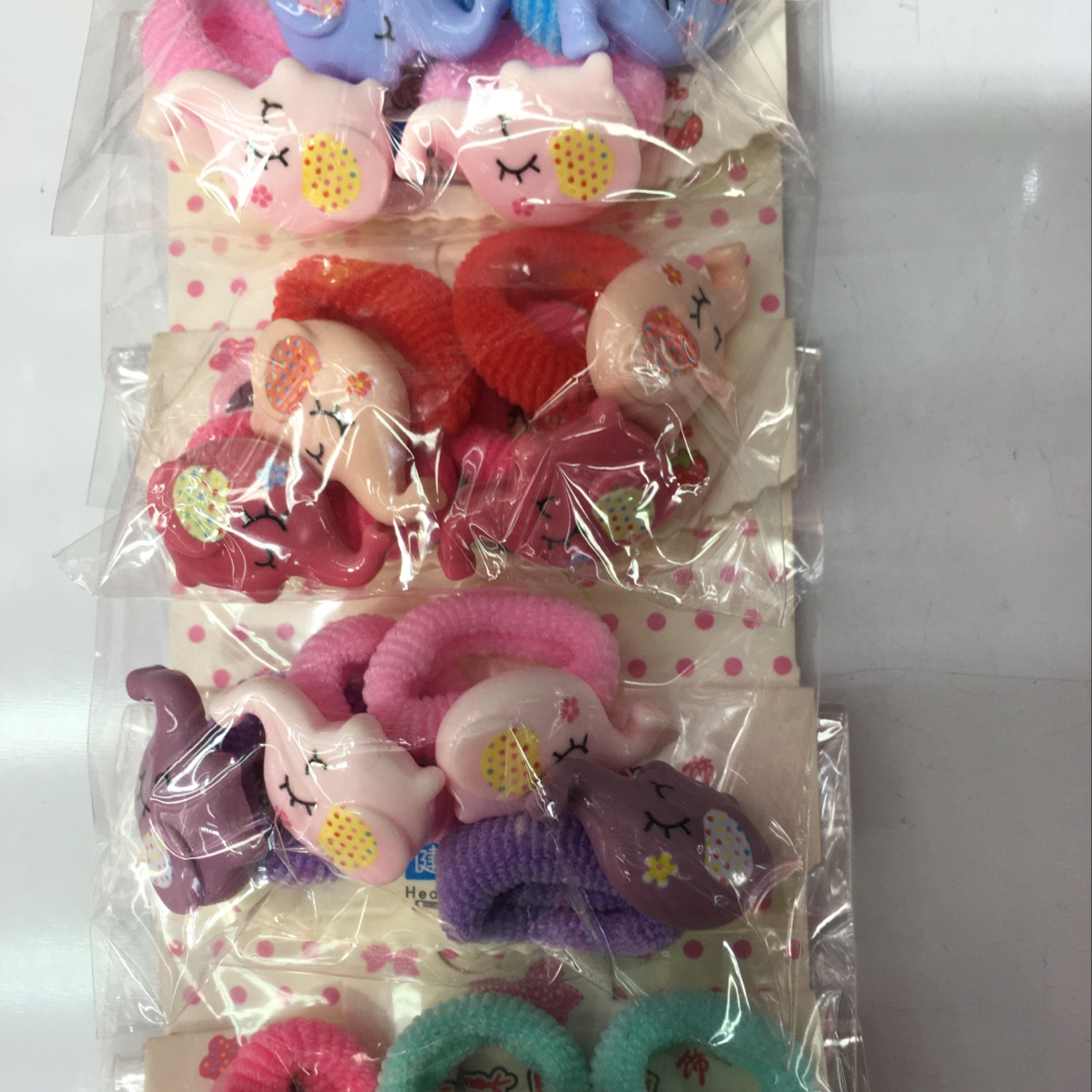 4个毛巾圈小象细节图