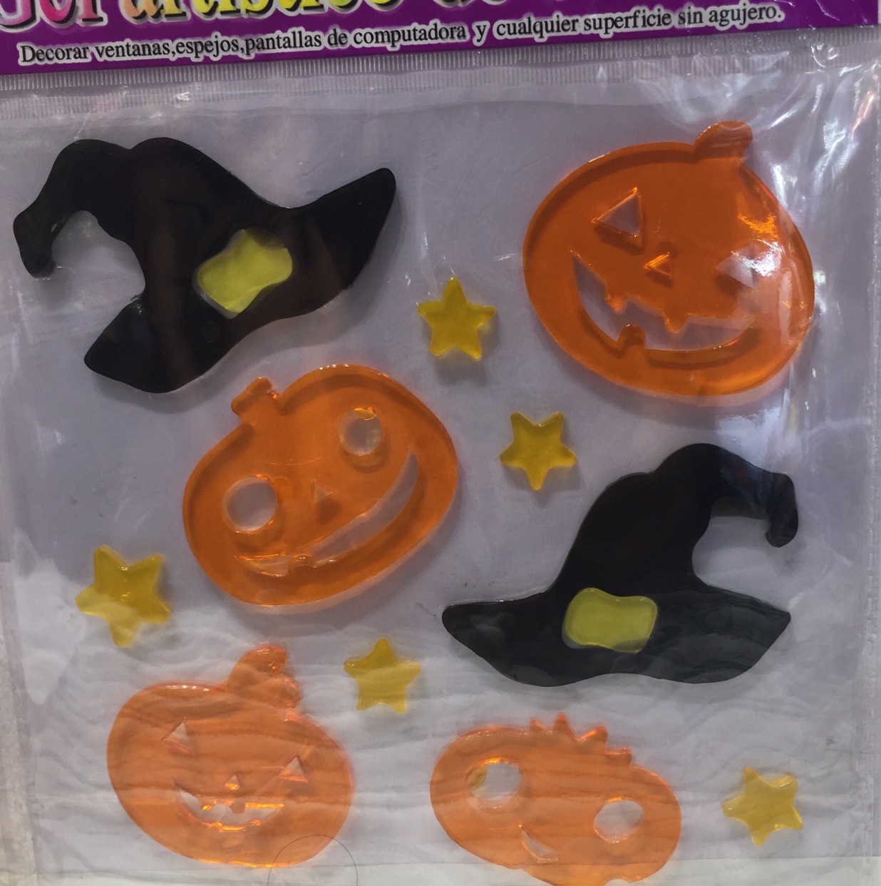 DIY Halloween window stickers