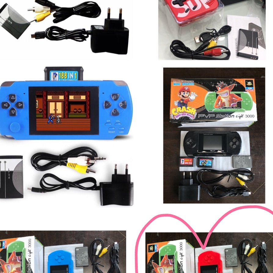 SY966 card insertion color large screen 9999 all-in-one game console Handheld game console export details Picture