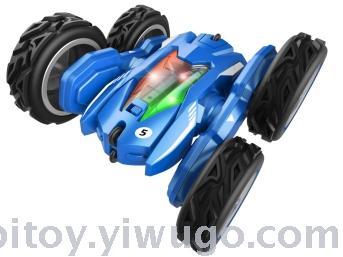 The new 2.4g remote control double-sided stunt car is convertible, durable, light-emitting children's stunt car