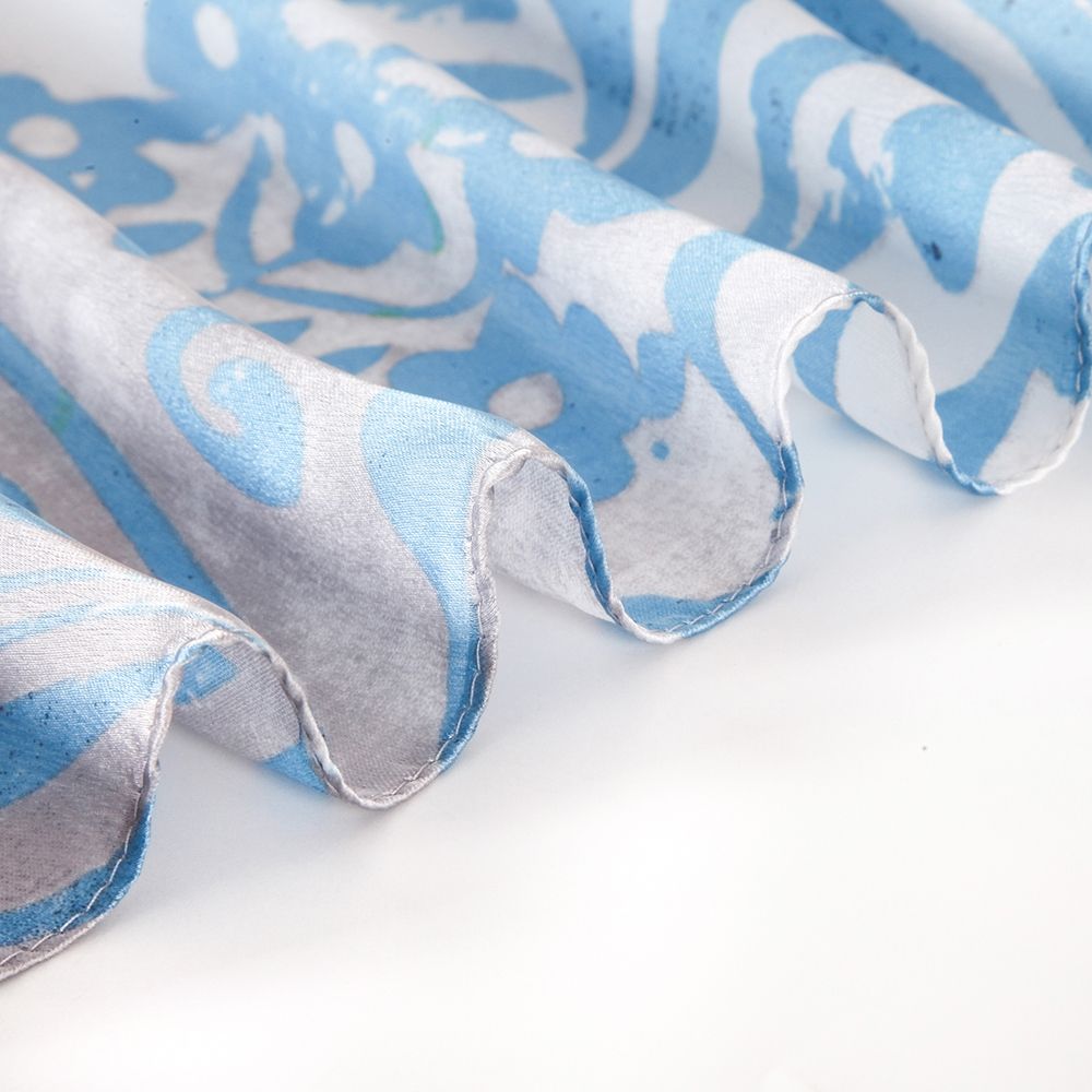 New Silk Satin Material Gradient Butterfly Scarf Female Spring And Autumn Printed Thin Scarf undefined