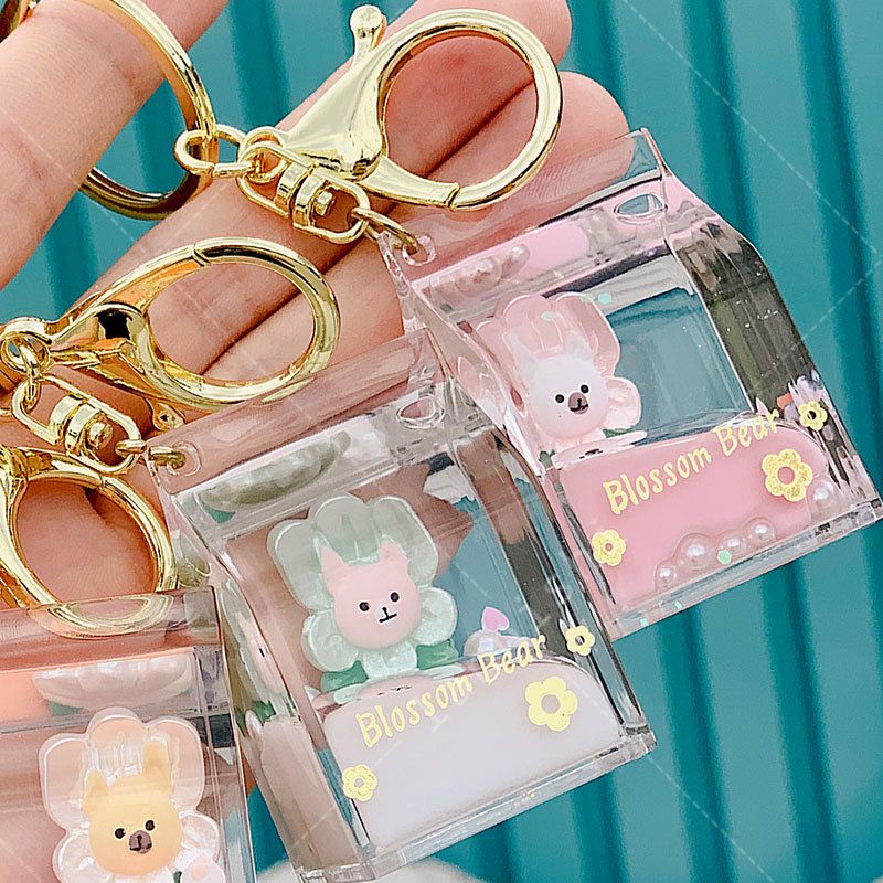 Lanny poem creative gift car accessories milk box into the oil buckle - flower bear boutique spot hot Application Scenario
