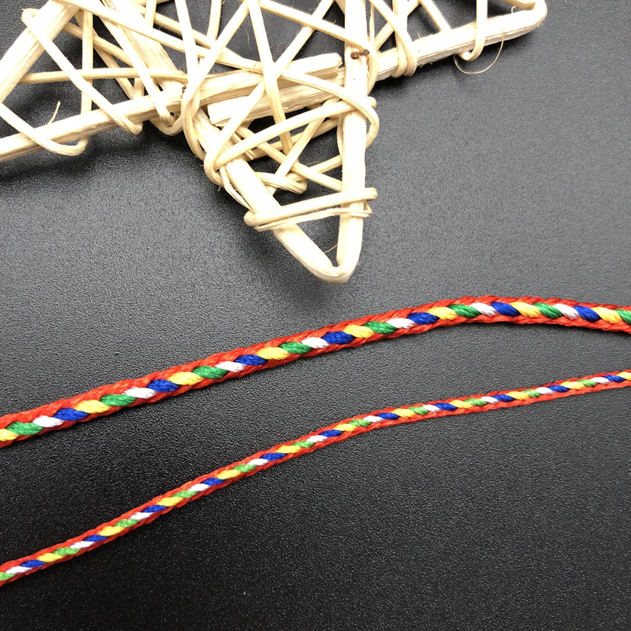 1.5MM multicolored rope Dragon Boat Festival egg loop bracelet woven thread details Picture