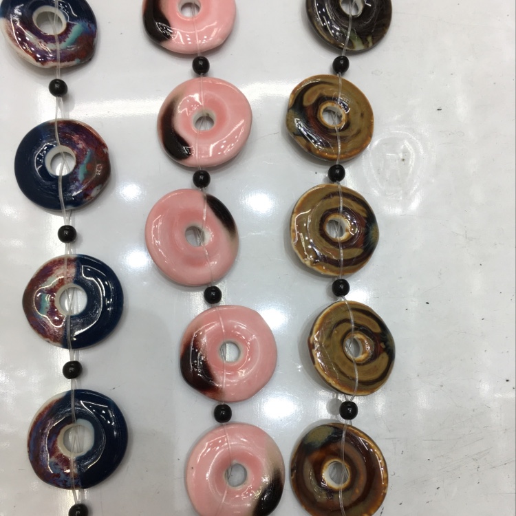 Ceramic copper beads