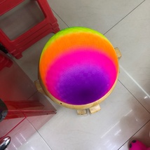 彩虹球透明气球独角兽花纹图案皮球玩具