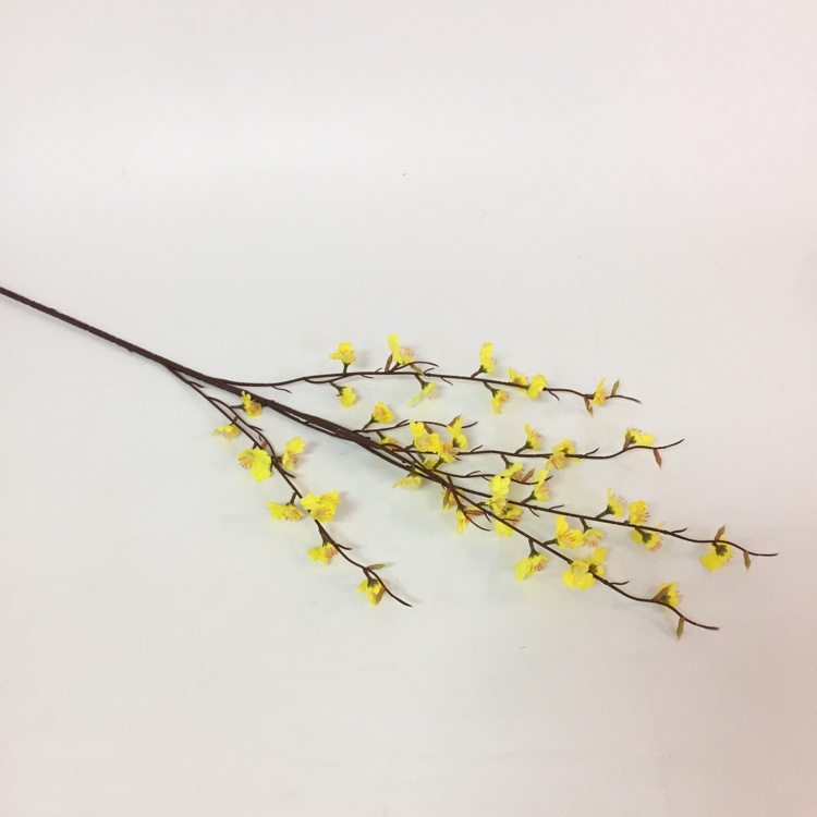 单枝春色非洲跳舞兰仿真花单枝花绢花假花摆放花艺产品图