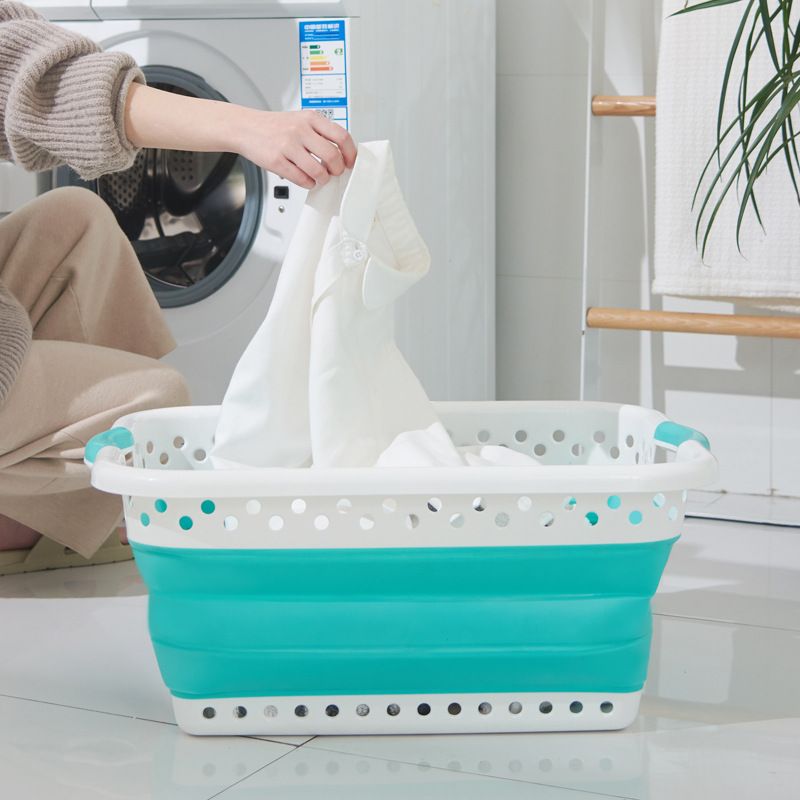 Direct sales of foldable dirty clothes baskets, plastic laundry baskets, bathroom car storage toys, creative home furnishings details Picture