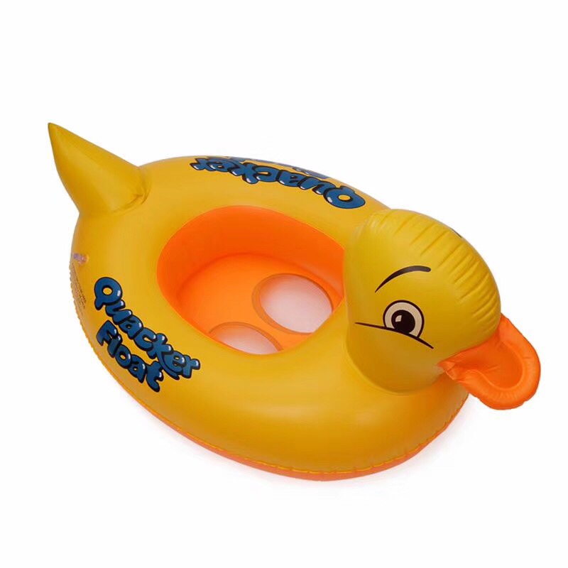 Inflatable yellow duck boat thumbnail