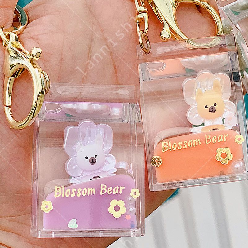 Lanny poem creative gift car accessories milk box into the oil buckle - flower bear boutique spot hot details Picture