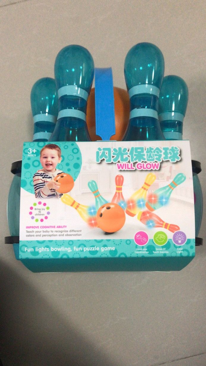 New Children's Toys Carrying Basket Flash Bowling Toys Sports, Leisure, Traditional Toys Other Sports Leisure Toys Plastic 1 Boya Toys