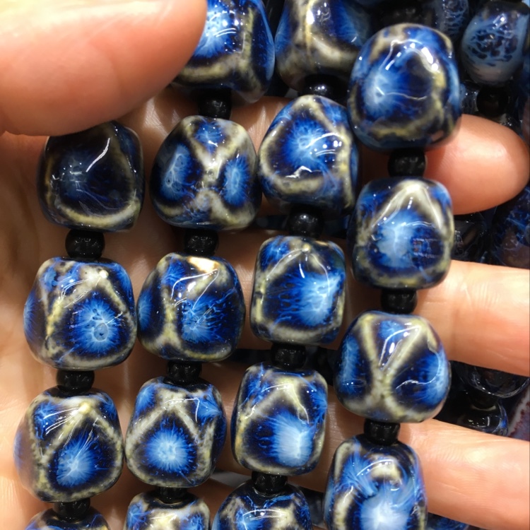 Ceramic prismatic beads