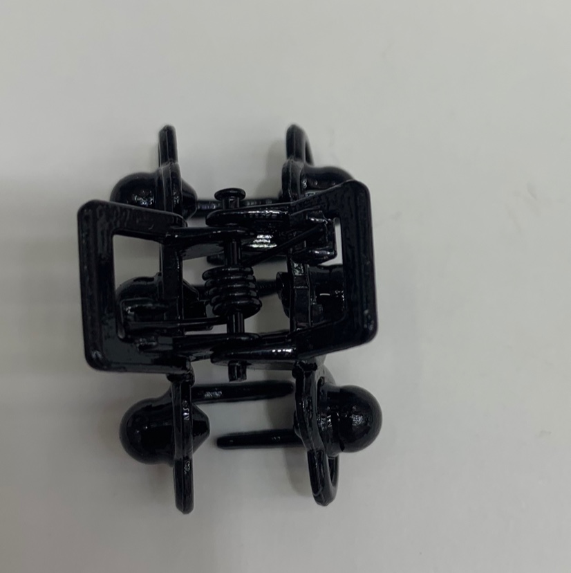 Retro fashion trend black pearl black small claw clip details Picture