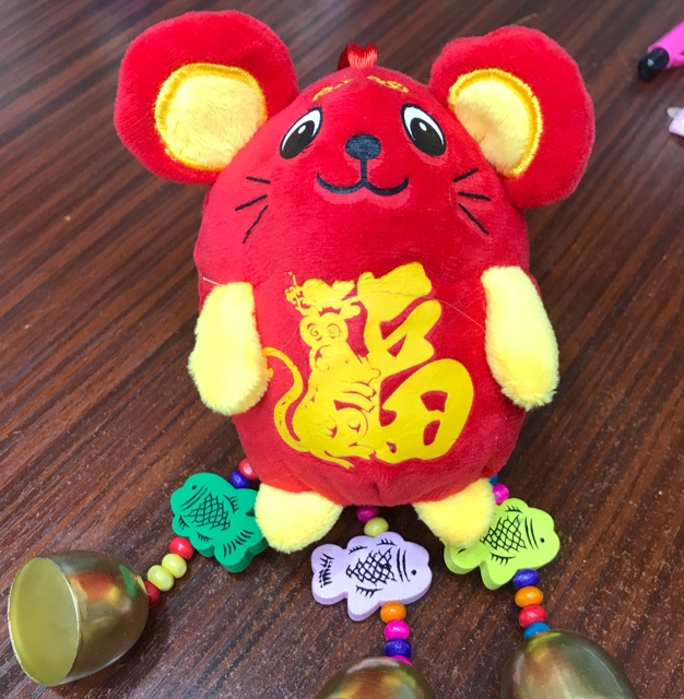 铃铛毛绒鼠玩具工艺品