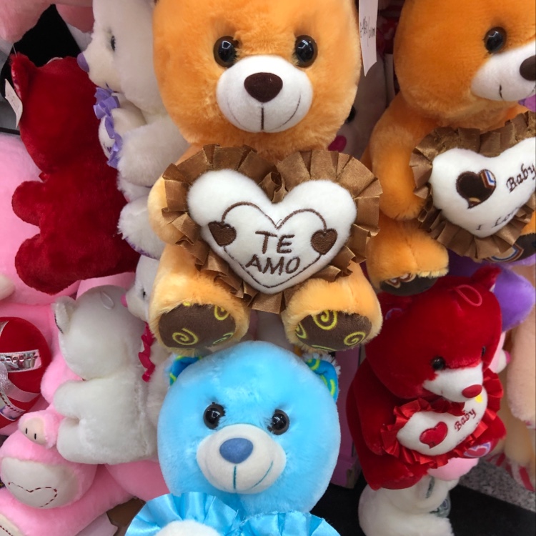 21cm heart-hugging bear, embroidered with letters, minimum order of one piece, 400pcs, 0.45 cubic meters, 58.2KG, 3-4 colors Specification image