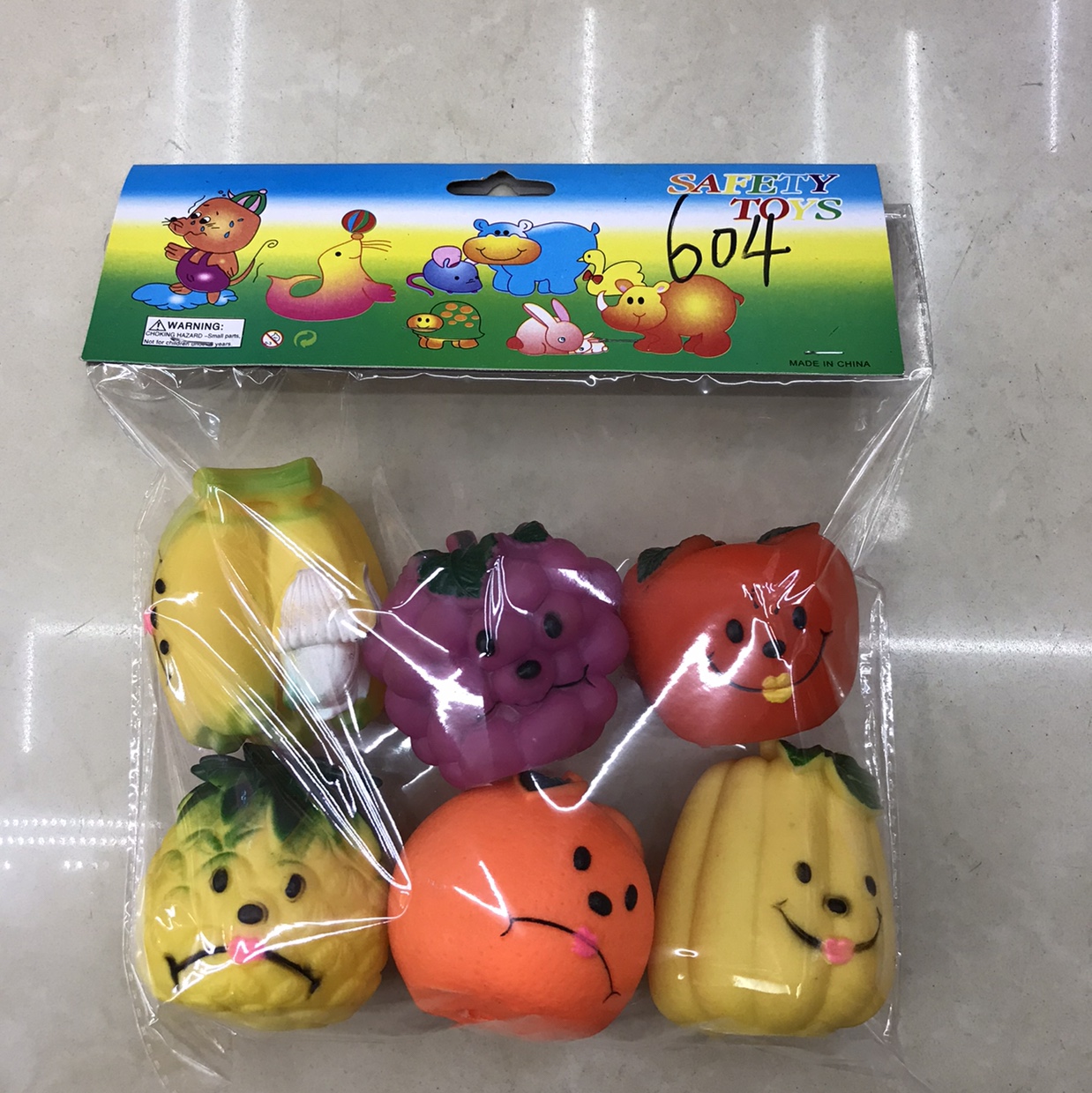 Keep out the glue children toy fruit bright and lovely pinch to call sound wisdom bath toy thumbnail