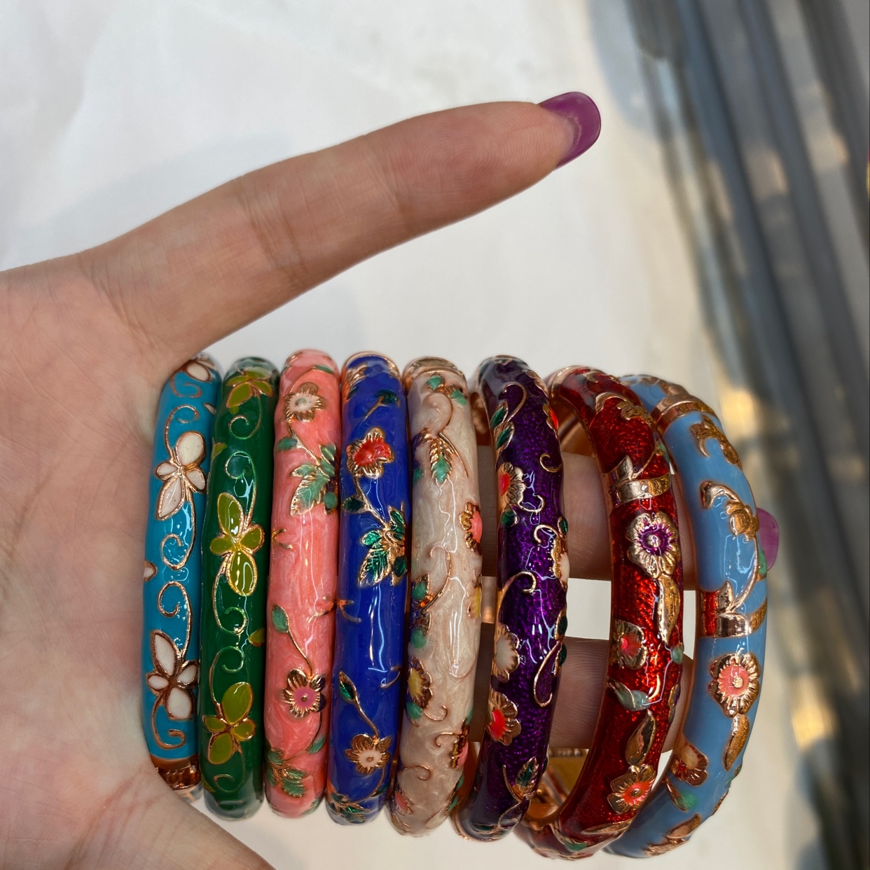 Cloisonne bracelet 0.8cm 55B shape thumbnail
