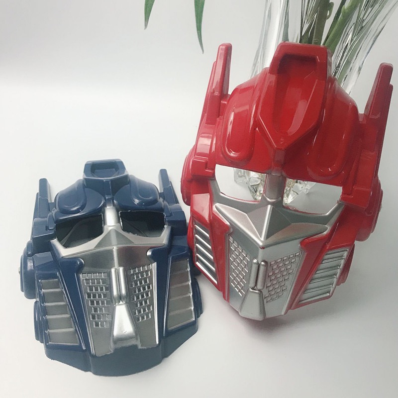 儿童万圣节面具钢铁侠 变形金刚 复仇者联盟英雄面罩细节图