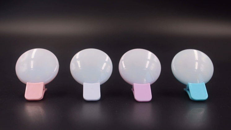 New phone Mini Fill light two-color, three-gear on key brightness BGD-05