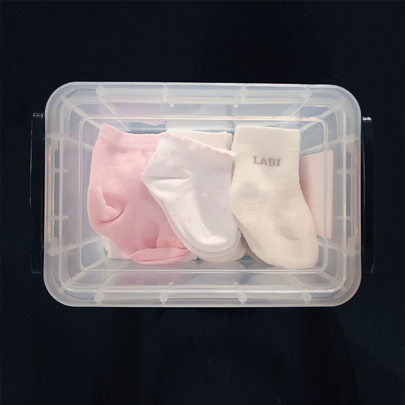 New transparent 5-piece storage box, plastic thickened storage set, snack portable storage box 7015 Specification drawing