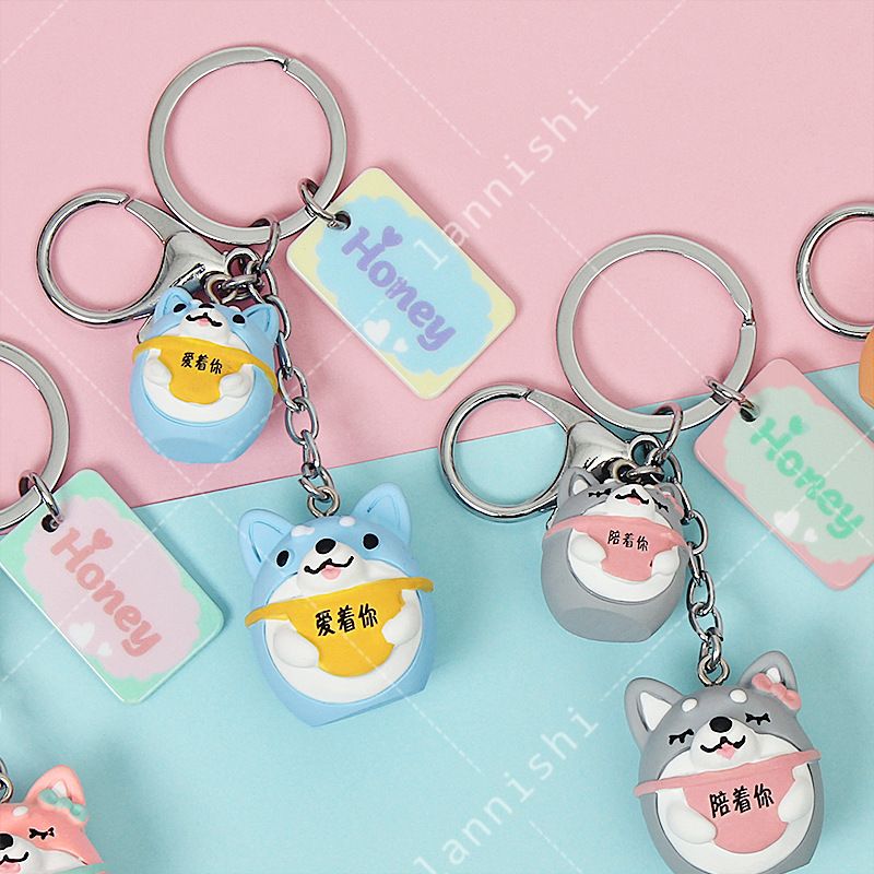 【 New Release 】 Premium resin acrylic keychain pendants, small and medium-sized husky baby pendants in stock at street stalls Specification image