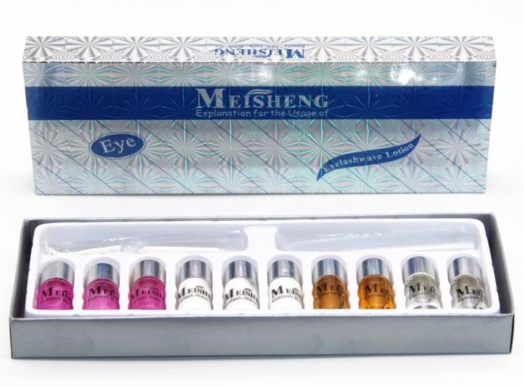 Meishen Eyelash Perming Set, Eyelash Perming Solution, Electric eyelash Solution, Professional Eyelash Perming Set, Curling core Rod, Natural Curling Tool Set, exclusively for export