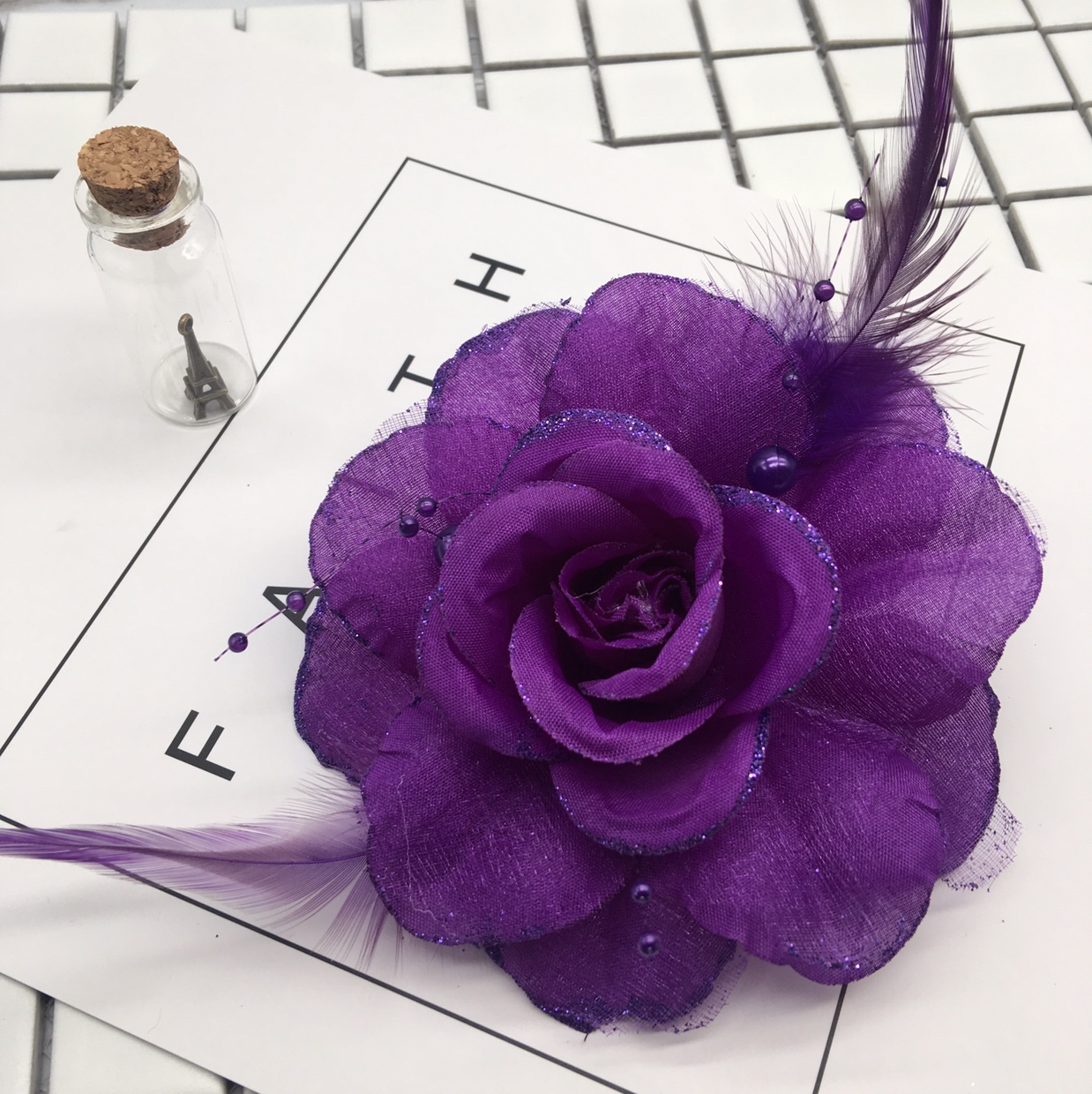 Dance headdress surface hair wholesale national fashion fengfa hui performance hair performance flower handcraft ornaments in bulk thumbnail