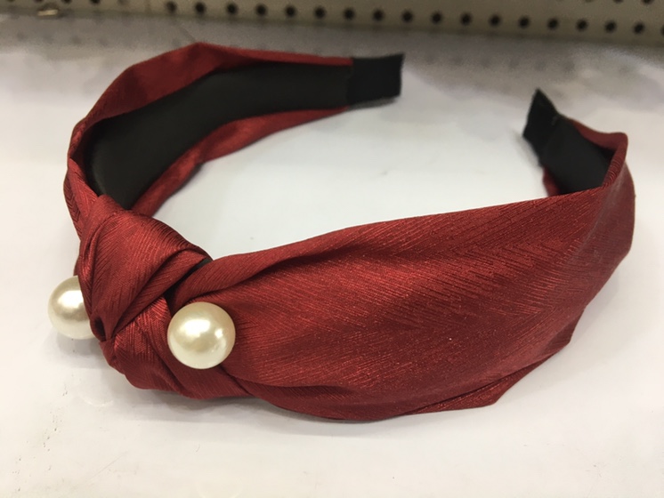 Knotted size head pearl accessories all tie headband