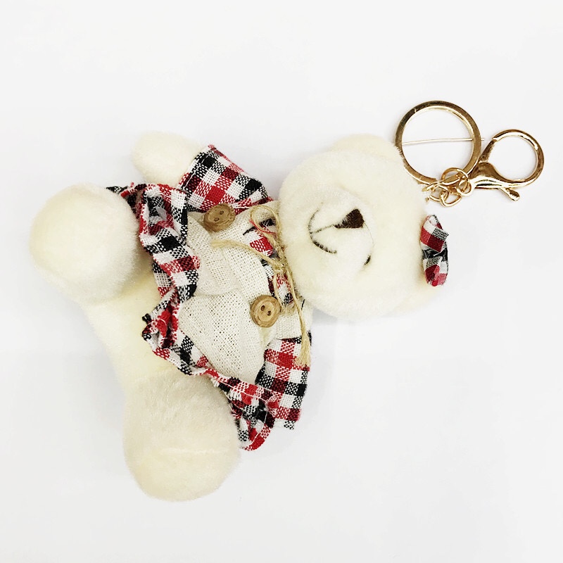 Factory direct sales of couple bear plush toys, dolls, creative keychains, bags, Korean-style pendants, flower bouquets and gift boxes undefined