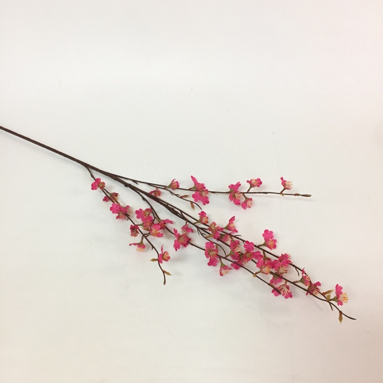 单枝春色非洲跳舞兰仿真花单枝花绢花假花摆放花艺白底实物图