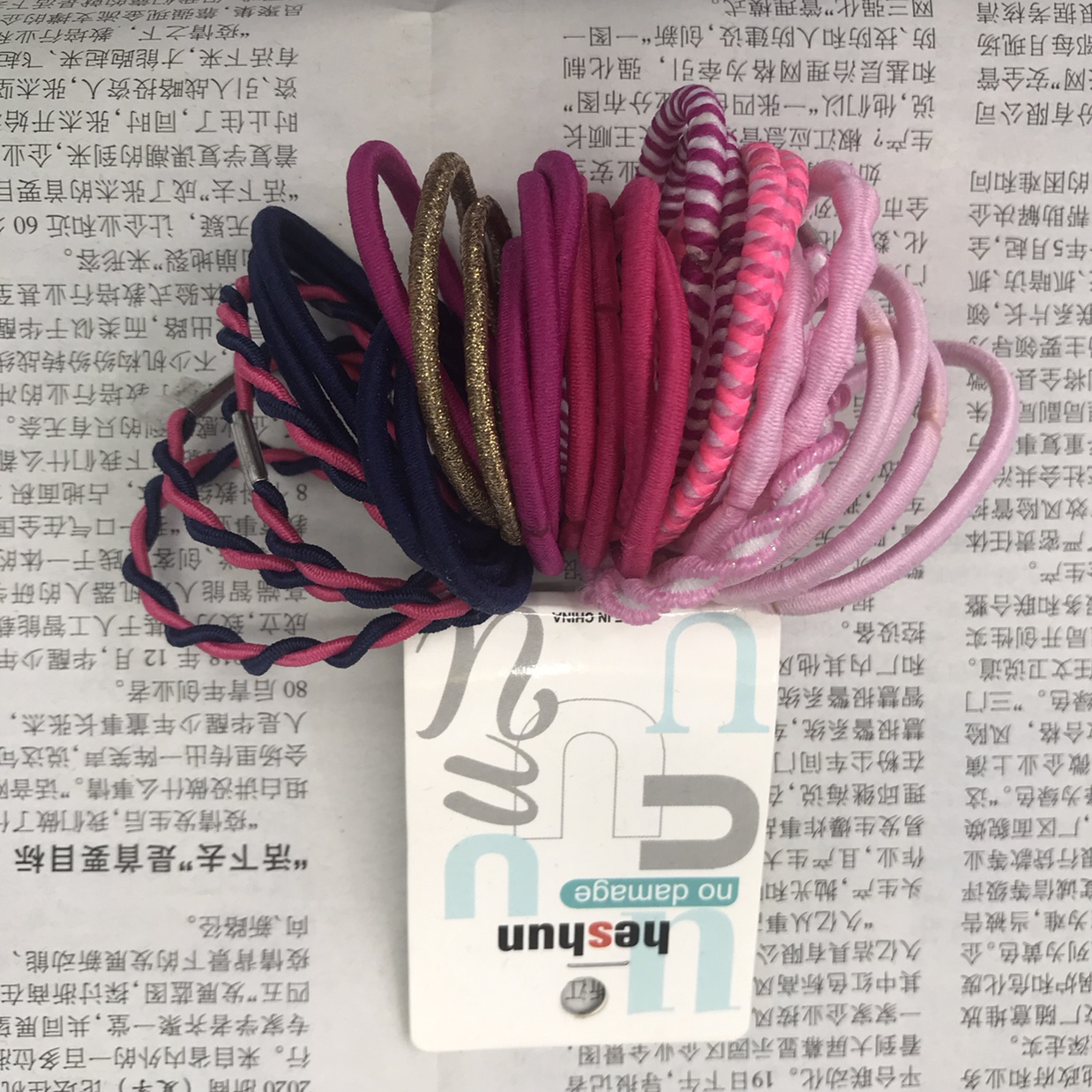 Mixed color hair cord Korean version of simple hair cord rubber band hair thumbnail