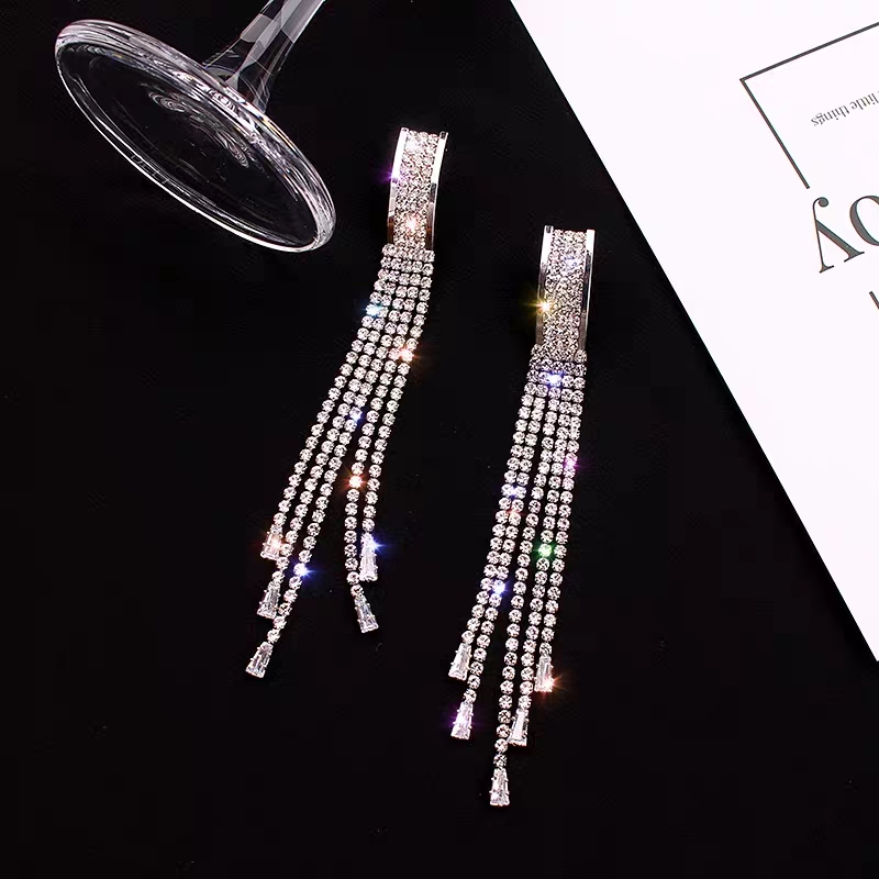 厂家直销2020新款925银针耳饰快手抖音直播货源韩版流行饰品大气百搭显瘦脸时尚欧美风地摊小饰品批发锆石耳饰详情图9