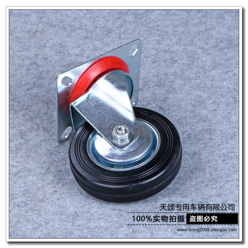 Solid rubber directional wheels, non-pneumatic tires, explosion-proof, puncture-resistant, silent elastic wheels detail image 2